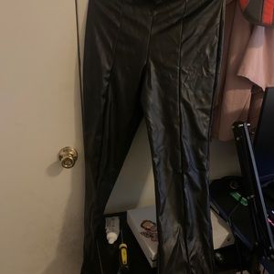 Pretty little thing leather like high waist tights